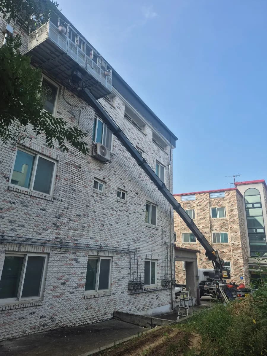 증평 간판 작업 현장 4