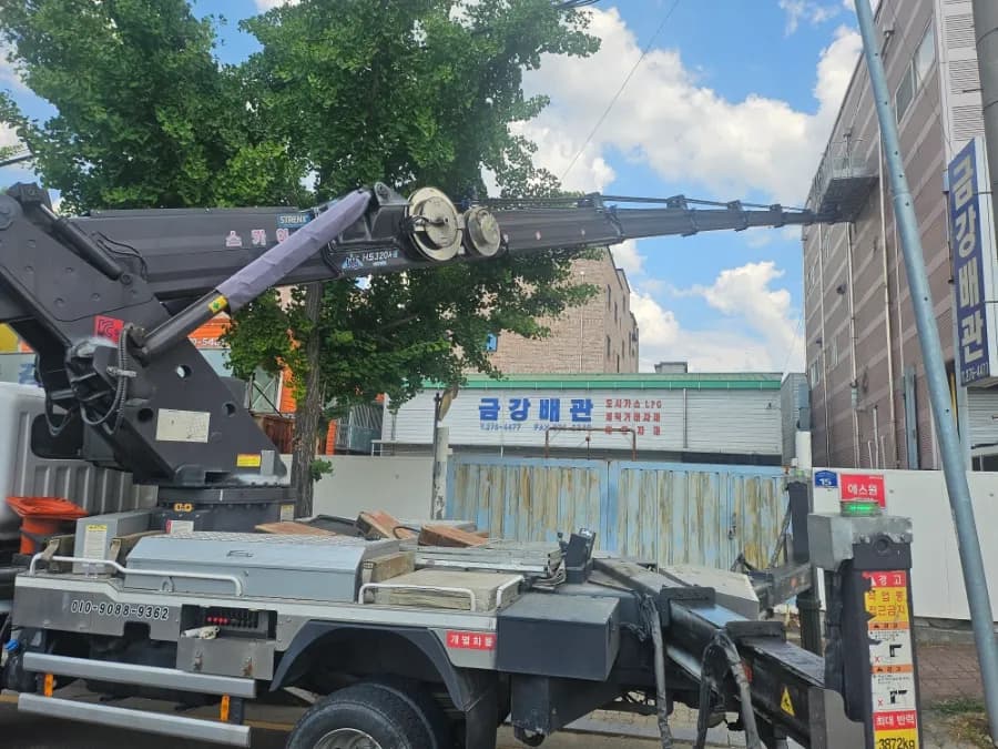 청주 외벽 작업 현장